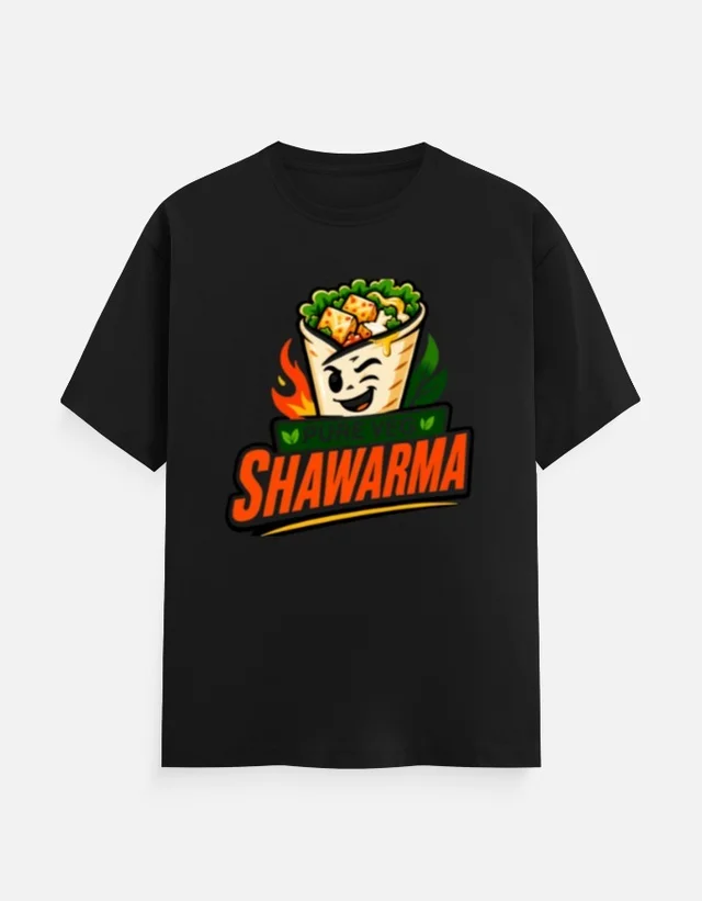 SHAWARMA DTF PRINT T SHIRTS - S