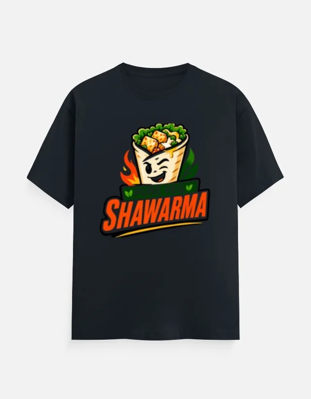 SHAWARMA DTF PRINT T SHIRTS - S