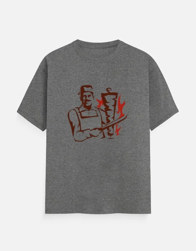 SHAWARMA DTF PRINT T SHIRTS - S