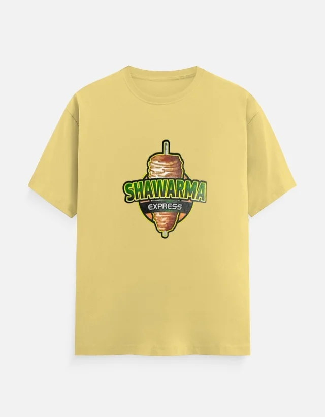 SHAWARMA DTF PRINT T SHIRTS - S