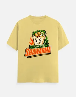 SHAWARMA DTF PRINT T SHIRTS - S