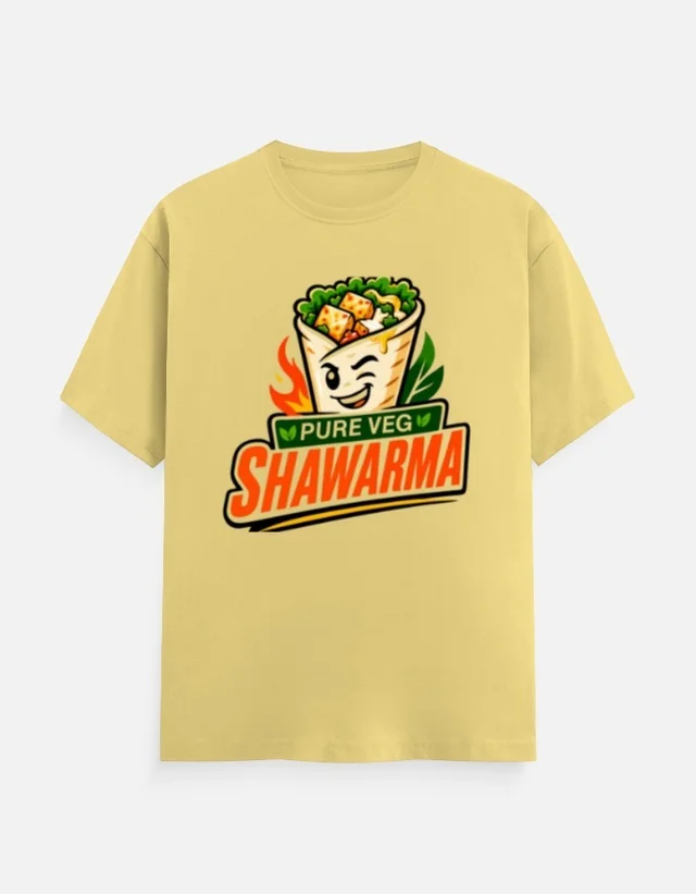 SHAWARMA DTF PRINT T SHIRTS - S