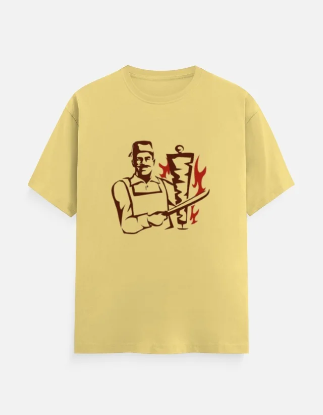 SHAWARMA DTF PRINT T SHIRTS - S