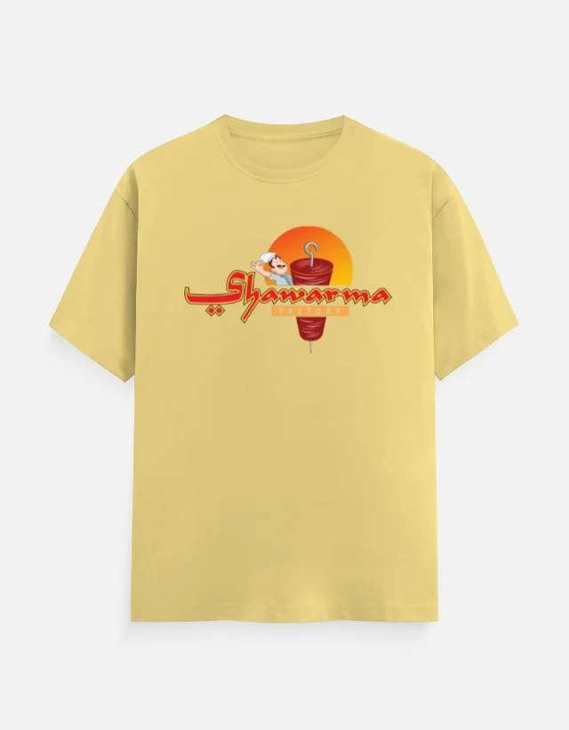 SHAWARMA DTF PRINT T SHIRTS - S