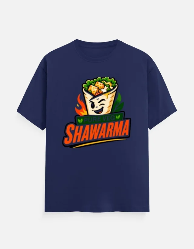 SHAWARMA DTF PRINT T SHIRTS - S