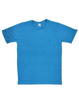 Cotton Bio Wash T-Shirt (Pack of 10) Color: Blue - S
