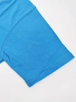Cotton Bio Wash T-Shirt (Pack of 10) Color: Blue - S