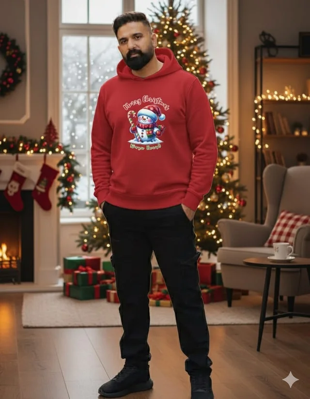 ROSEVERA Hoodie (unisex) - Christmas special design - XS, Red