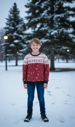 ROSEVERA AOP Kids Sweatshirt - Red, 5-6 Years