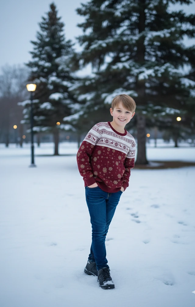 ROSEVERA AOP Kids Sweatshirt - Maroon, 11-12 Years