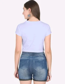 ROSEVERA Crop Top ( Plain) - XL, lavender