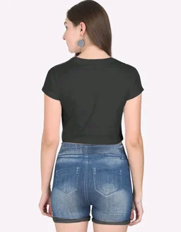 ROSEVERA Crop Top ( Plain) - XS, Black