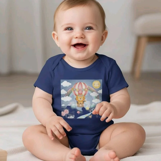 ROSEVERA Kids Rompers - 6-12 Months, Royal Blue