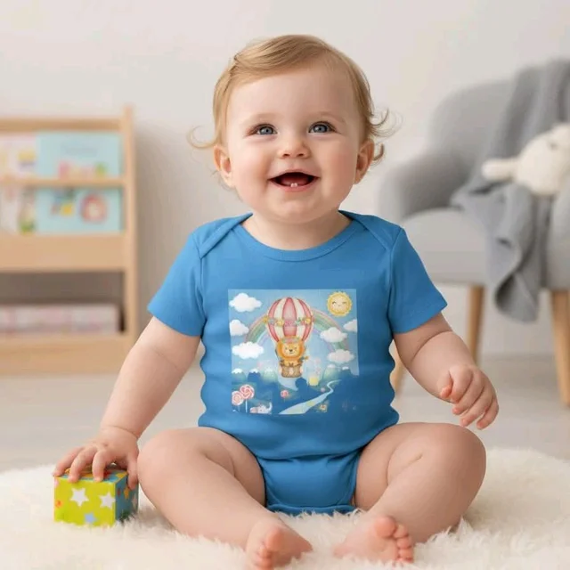 ROSEVERA Kids Rompers - 6-12 Months, Orchid blue