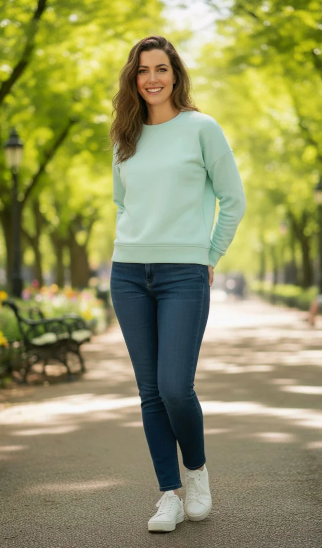 ROSEVERA Unisex Sweatshirt - 3XL, Mint