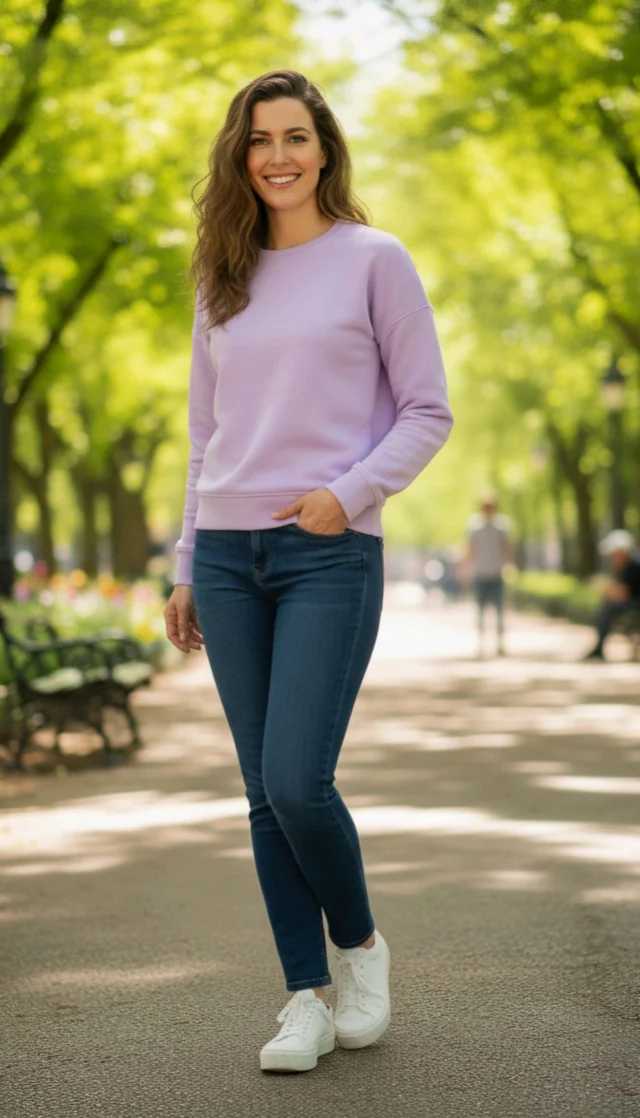 ROSEVERA Unisex Sweatshirt - 3XL, Lavender