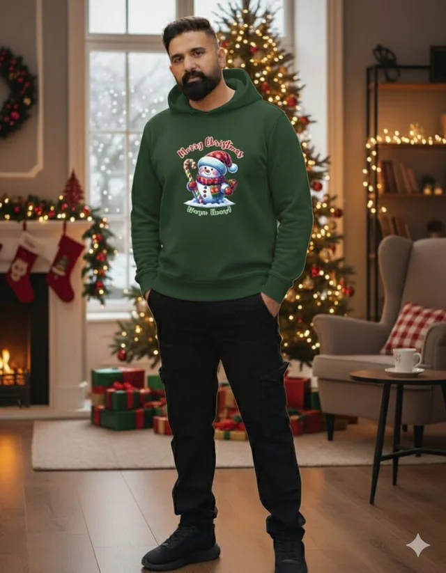 ROSEVERA Hoodie (unisex) - Christmas special design - M, bottle green