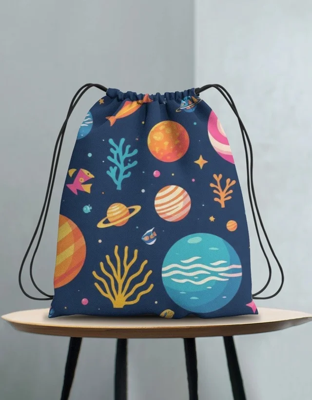 ROSEVERA KIDS Drawstring Bag - std, dark blue( space)