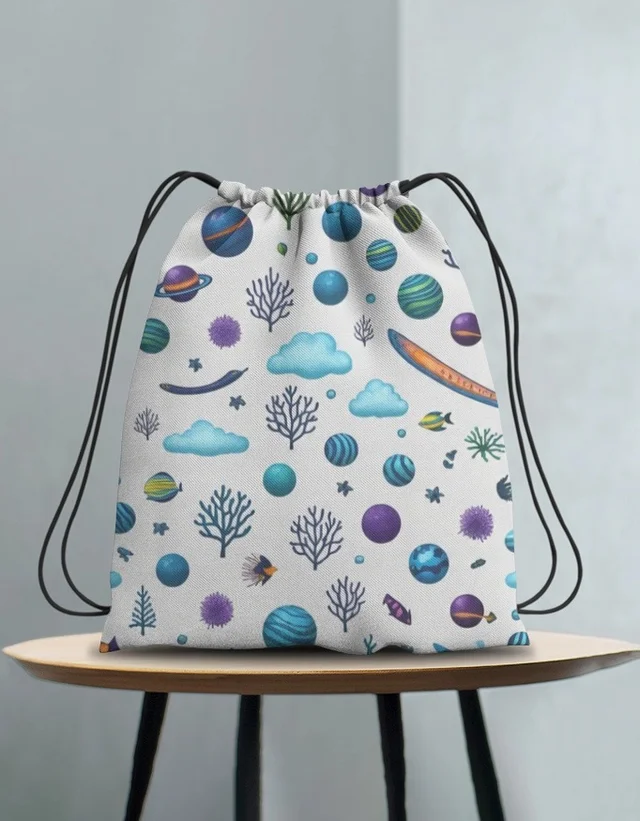 ROSEVERA KIDS Drawstring Bag - std, White (space)