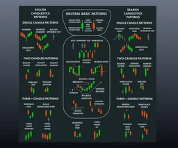 ROSEVERA MOUSEPAD- Stock Market Candlestick Pattern - SQUARE, Storm Gray