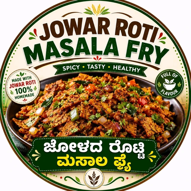JOWAR ROTI MASALA FRY 100gm Box ಜೋಳದ ರೊಟ್ಟಿ ಮಸಾಲ ಫ್ರೈ