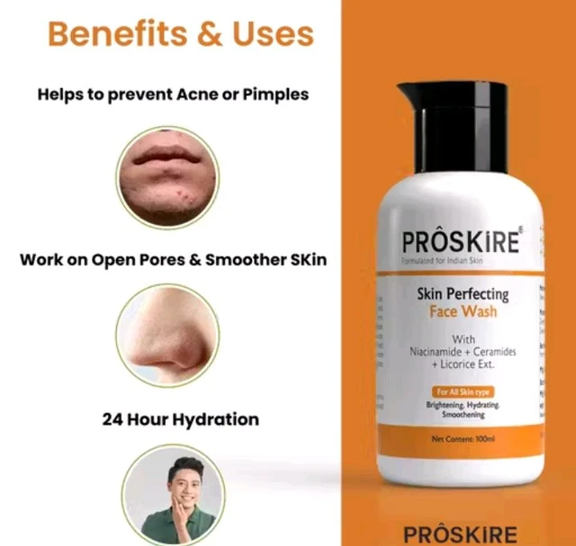 Skin Perfecting Face Wash for Skin Brightening & Oil Control 100ml