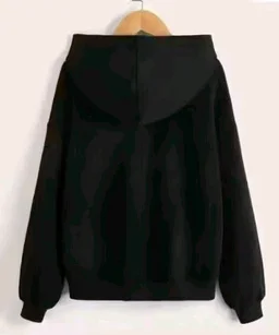 KEESOR Men Sweatshirt|Men Jacket|Men Cotton Hooded Neck Sweatshirt - Black, L