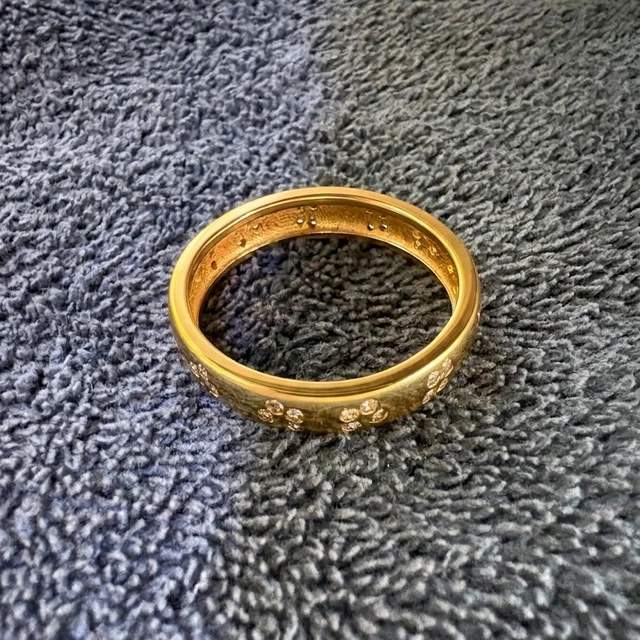 Round Ring for womens - 1gm Gold Plated 