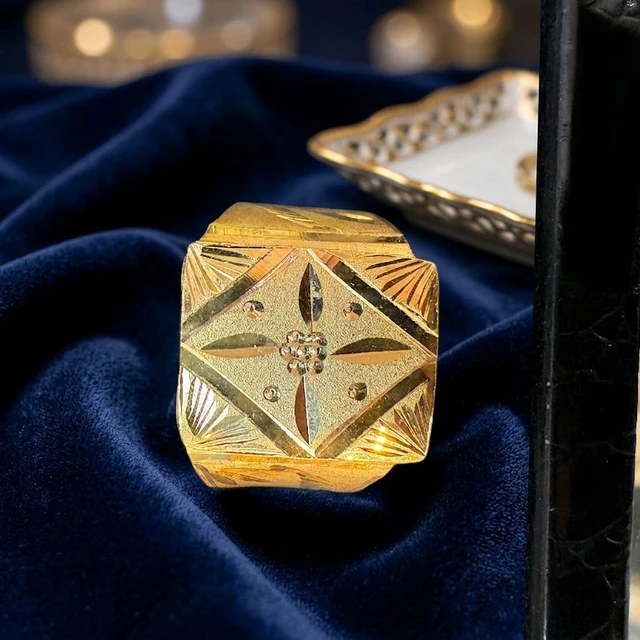 Ring for mens - 1gm Gold Plated