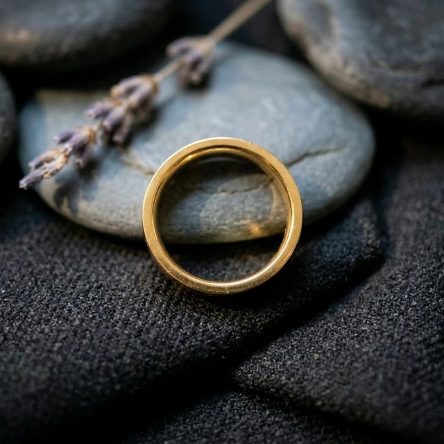 Ring for mens & womens - 1gm Gold Plated