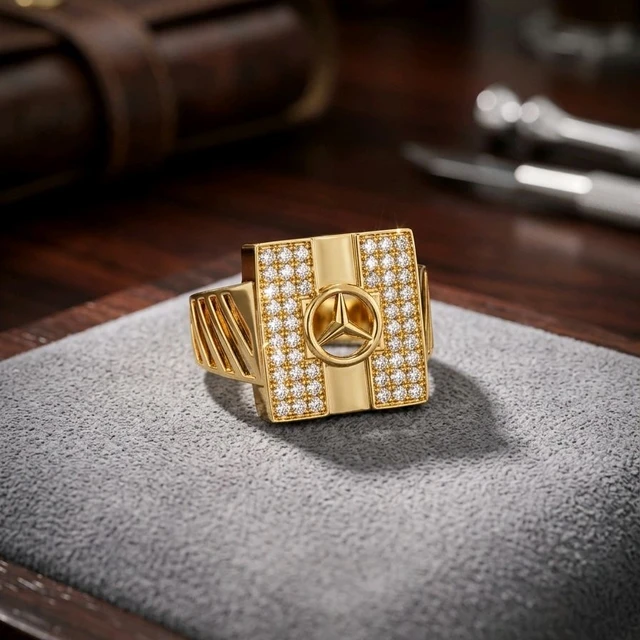 Ring For Mens - 1gm Gold Plated