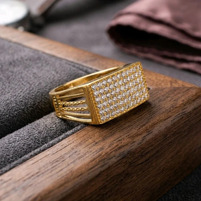 Ring For mens - 1gm Gold Plated