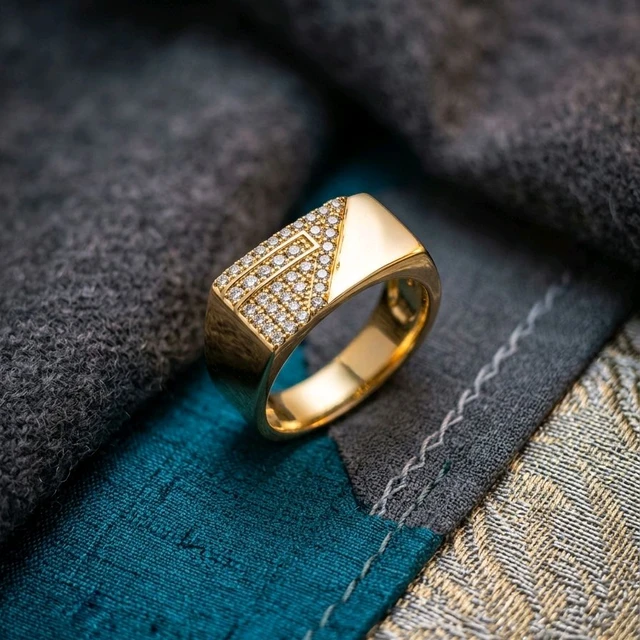 Ring For Mens - 1gm Gold Plated