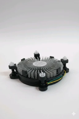 Intel (I5-11500) LGA1200 CPU heatsink and fan. 