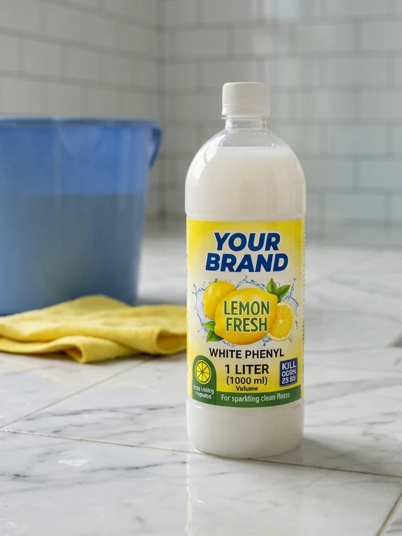 White Phenyl On Your Brand Ultra Thick Doctor Lemon  (1 Liter) -100pcs Per Box (MRP 150 PER PIECE)