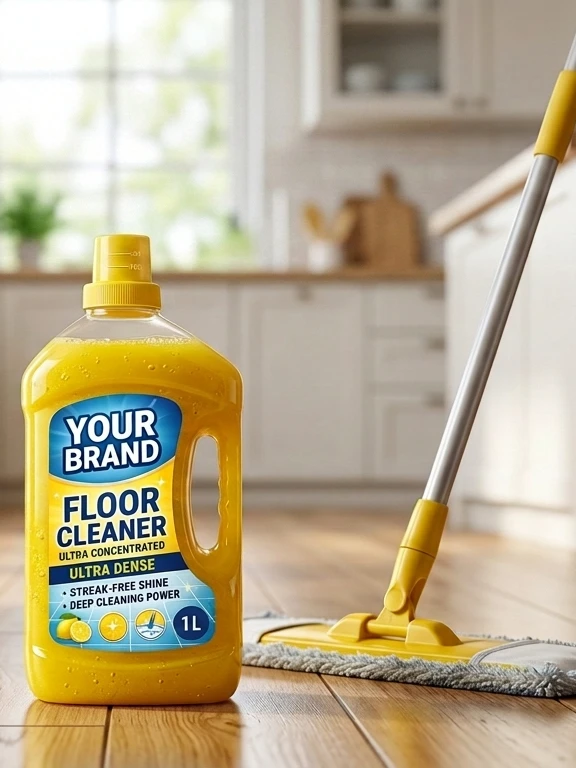 Floor Cleaner On  Your Brand Ultra Dense Floor Cleaner (1 Liter) -100pcs Per Box (MRP 150 PER PIECE)