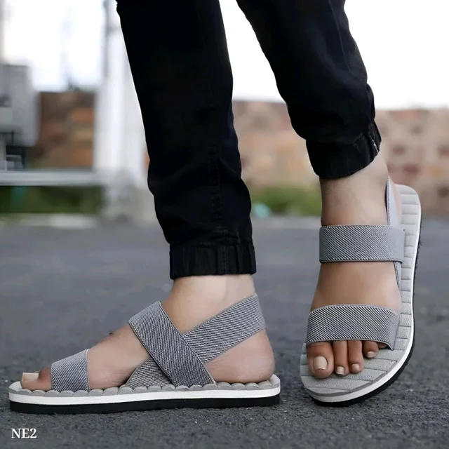 Men Flats Sandal Sling - Royal Blue, 8, 7