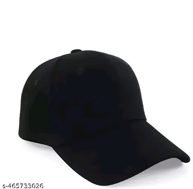 NP Brand BLUCAPS Plain Baseball Sport Cap For Men Boys & Women Pack Of 2 (Grey & Black