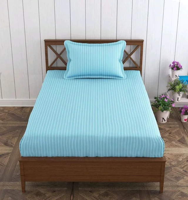 Vfm Decor 100% Cotton Single Bedsheet With Pillow cover At Ahmedabad Gujarat India
