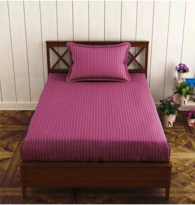 Vfm Decor 100% Cotton Single Bedsheet With Pillow cover At Ahmedabad Gujarat India