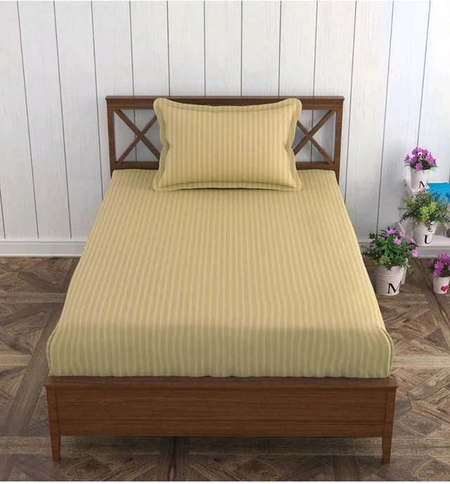 Vfm Decor 100% Cotton Single Bedsheet With Pillow cover At Ahmedabad Gujarat India
