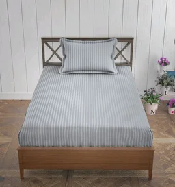 Vfm Decor 100% Cotton Single Bedsheet With Pillow cover At Ahmedabad Gujarat India