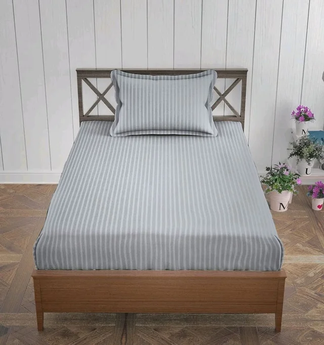 Vfm Decor 100% Cotton Single Bedsheet With Pillow cover At Ahmedabad Gujarat India