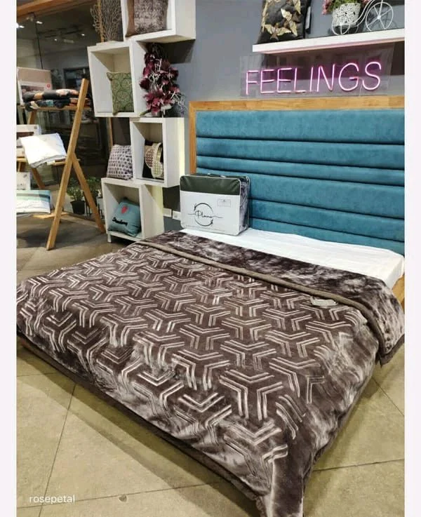 Vfm Decor Double Bed Heavy Quality 2 Ply Super Soft Blankets Available At WHOLESALE prices In Ahmedabad Gujarat India
