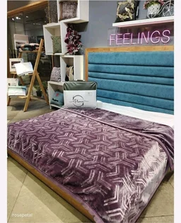 Vfm Decor Double Bed Heavy Quality 2 Ply Super Soft Blankets Available At WHOLESALE prices In Ahmedabad Gujarat India