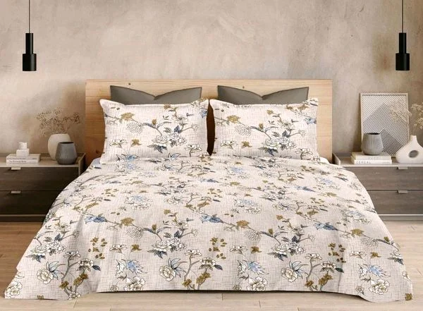 Vfm Decor 100% Cotton King Size Bedsheet With Pillow Cover In Ahmedabad Gujarat India