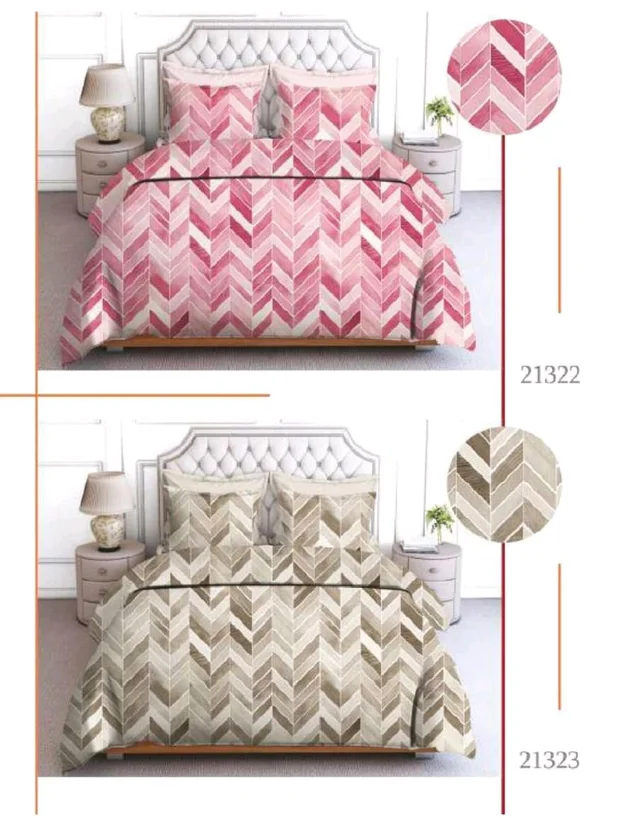 Buy 2 Set Of  Pure 100% Cotton King Size Bedsheet Extra Large 108 X 108 In Inches With Complimentary Pillow covers In Ahmedabad  At Reasonable prices 