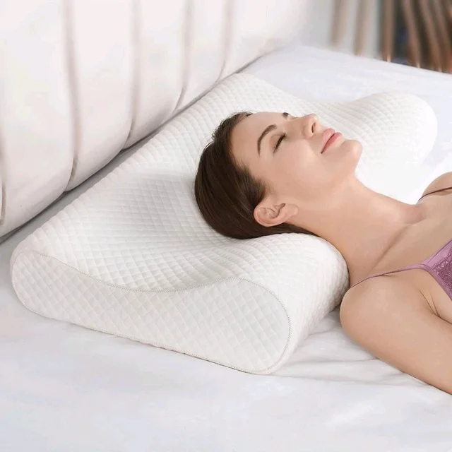 Buy Ortho Memory Foam Pillow Made Of Best Quality And In Contour Shape For Cervical Therapy In Ahmedabad gujarat India