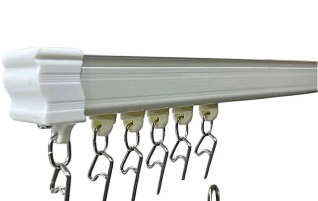 M Track Curtain Channel For All Type Of Curtain With Accessories Available At Our Showroom At Bodakdev Ahmedabad Gujarat India