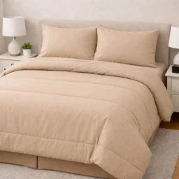 Vfm Decor 300 TC Plain Solid Bedding Bed In Bag With 1 Double bedsheet King Size With 2 Pillow covers And 1 Double Bed Comforter In Ahmedabad Gujarat India Buy Online At Best price